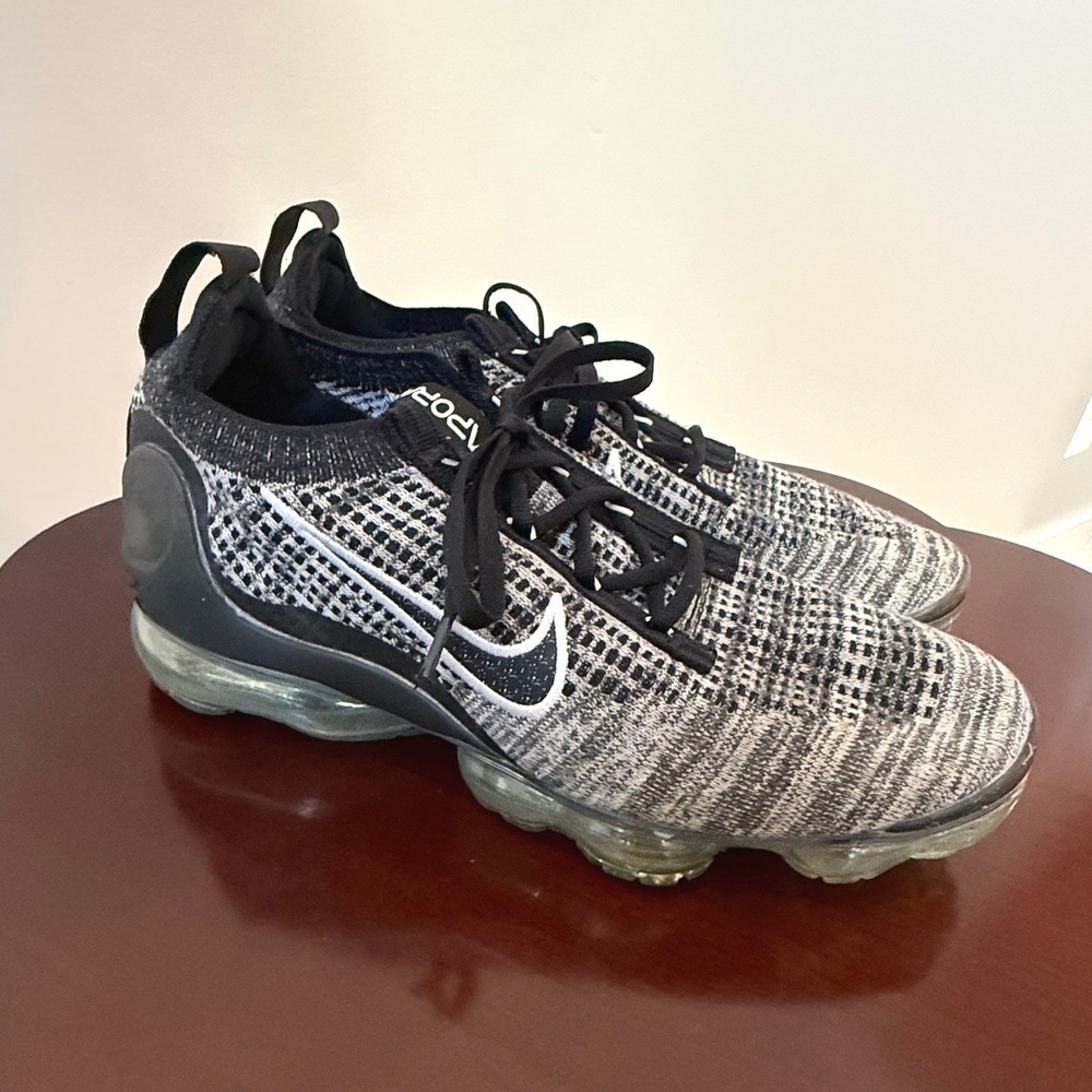 Nike Air VaporMax 2020 Flyknit Oreo Black White Mens Running Shoes CJ6740-002 10